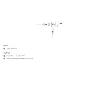 USB-C to Display Port Mini Adapter with PD (8k/100W) - Image 4